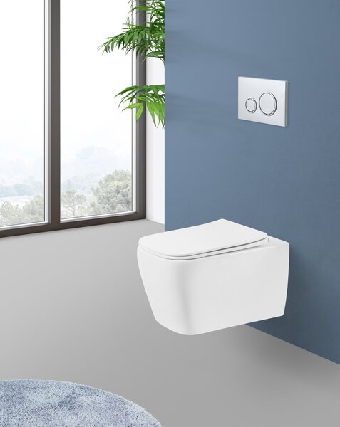Унитаз подвесной безободковый BelBagno VENETO BB132CHR/BB132SC