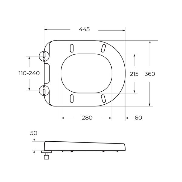 Унитаз приставной безободковый BelBagno MARINO BB105CBR/BB105SC