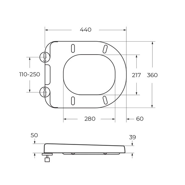 Унитаз приставной безободковый BelBagno MARINO BB105CBR/BB865SC