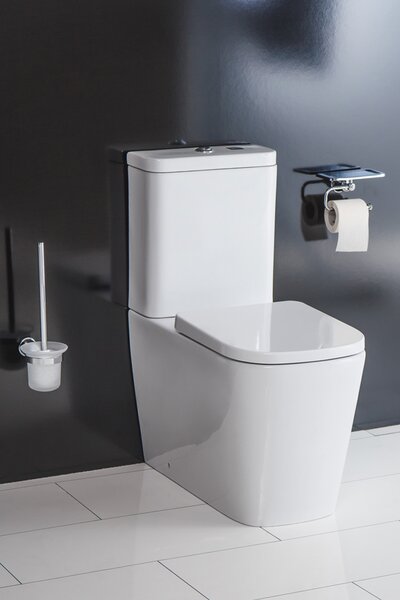 Унитаз-компакт безободковый BelBagno ALBANO BB120CPR/BB120SC