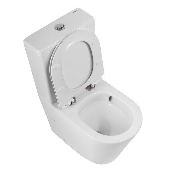 Унитаз-компакт безободковый со смывом TORNADO BelBagno FLAY-TOR BB2149CP-TOR/BB2149T/BB2111SC