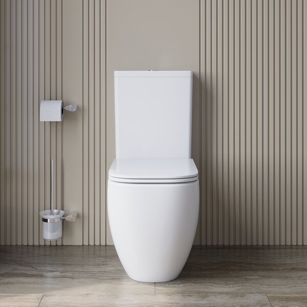 Унитаз-компакт безободковый со смывом TORNADO BelBagno LUCE-TOR BB2197CP-TOR/SC/BB2197T