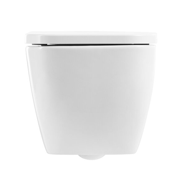 BelBagno ALPINA Унитаз подвесной безободковый с сиденьем дюропласт soft close, BB10100CHR/SC