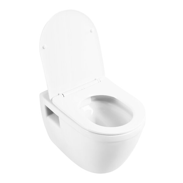 BelBagno LOTO Чаша унитаза подвесного c креплением и сиденьем дюропласт soft close BB070CHR/SC