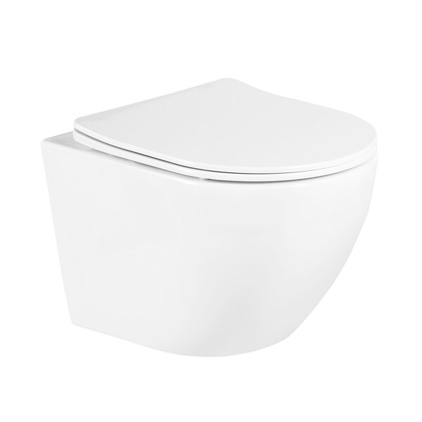 BelBagno UNO Чаша унитаза подвесного c креплением и сиденьем дюропласт soft close BB3105CHR/SC