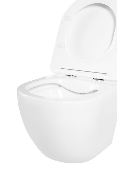 BelBagno UNO Чаша унитаза подвесного c креплением и сиденьем дюропласт soft close BB3105CHR/SC