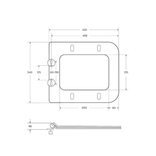 BelBagno DUE 2.0 Унитаз подвесной безободковый с сиденьем дюропласт soft close BB7107CHR/SC