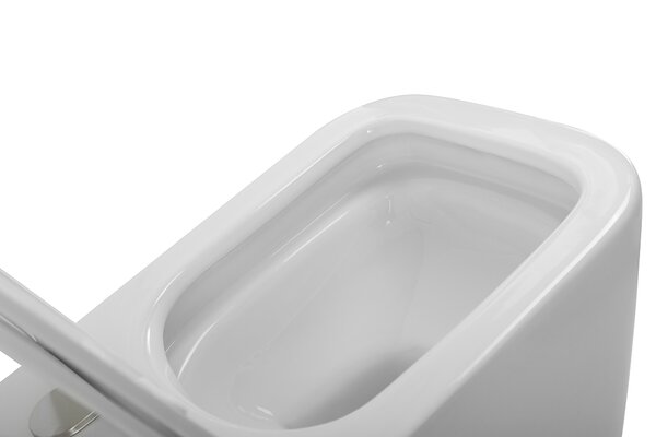 BelBagno DUE 2.0 Унитаз подвесной безободковый с сиденьем дюропласт soft close BB7107CHR/SC