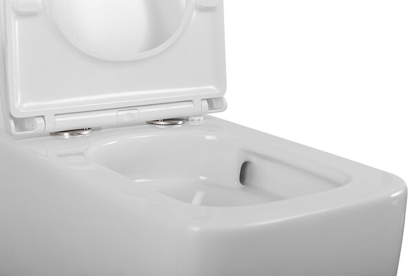 LUCE-TOR Унитаз подвесной безободковый с сиденьем дюропласт soft close, BB076CH-TOR/SC