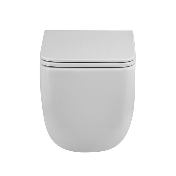 LUCE-TOR Унитаз подвесной безободковый с сиденьем дюропласт soft close, BB076CH-TOR/SC