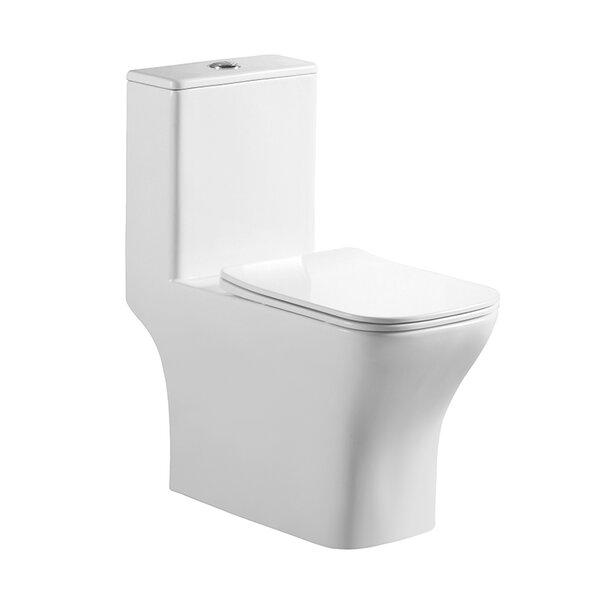 BelBagno NEON Унитаз-моноблок с сиденьем дюропласт soft close, P-trap BB8617CPR-MN/SC