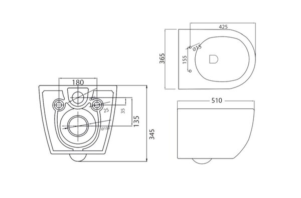 Комплект 4 в 1 Унитаз подвесной Cezares STYLUS-TOR CZR-6601-TH-TOR с сиденьем CZR-2316-SC + Система инсталляции для унитазов BelBagno BB002-80  с кнопкой смыва BB014-SR-BIANCO