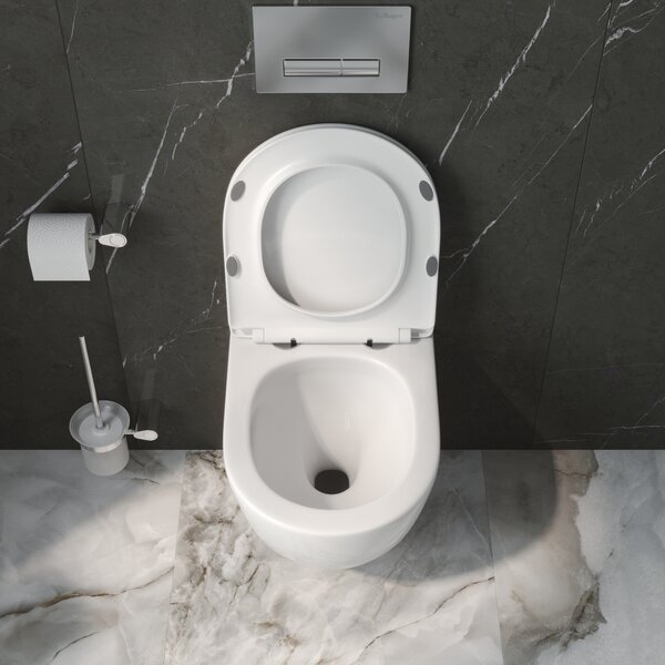 Комплект 3 в 1 Унитаз подвесной с сиденьем BelBagno UNO-TOR BB5177CH-TOR/SC + Система инсталляции 2 в 1 BelBagno BB026/BB081CR