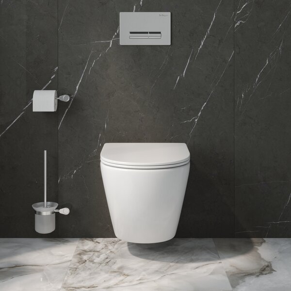 Комплект 3 в 1 Унитаз подвесной с сиденьем BelBagno UNO-TOR BB5177CH-TOR/SC + Система инсталляции 2 в 1 BelBagno BB026/BB081CR