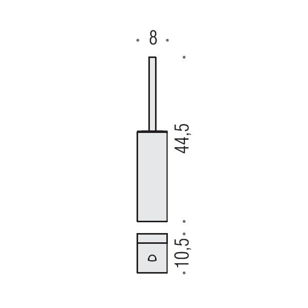 B6207.HPS Colombo Lulu Ершик подвесной, цвет: PVD золото