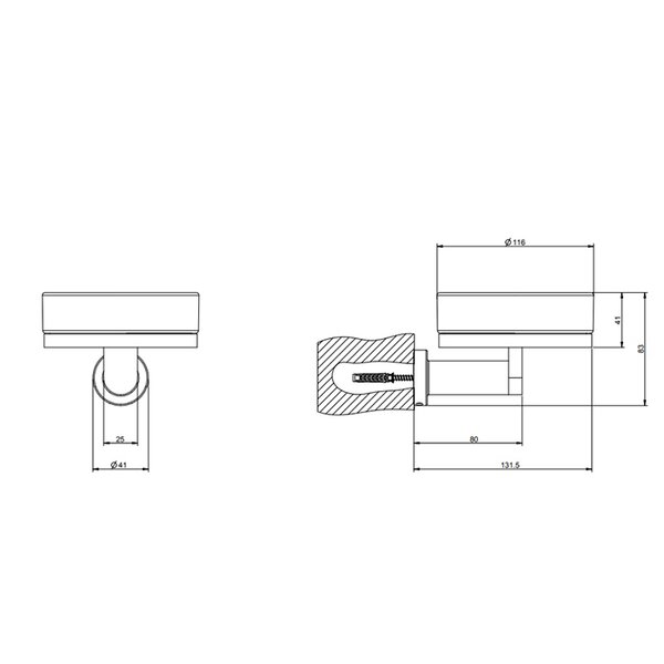 Gessi Emporio accessories Мыльница настенная, сатинированное стекло, цвет: Chrome 38803#031