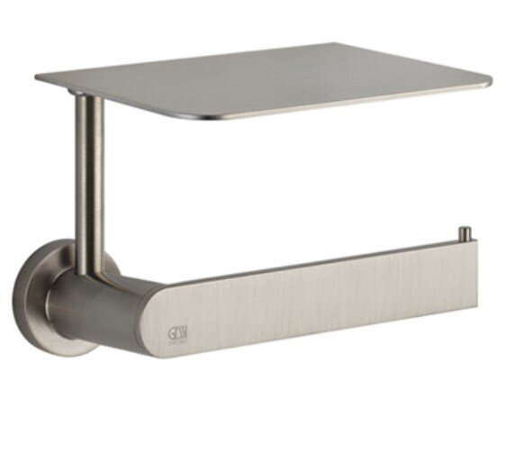 Gessi Emporio accessories Настенный держатель для туалетной бумаги с крышкой, цвет: Finox Brushed Nickel 38855#149