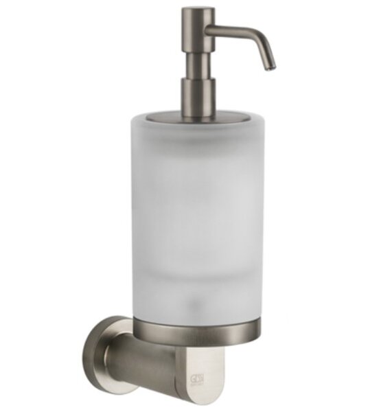 Gessi Emporio accessories Дозатор для жидкого мыла настенный, сатинированное стекло, цвет: Finox Brushed Nickel 38815#149