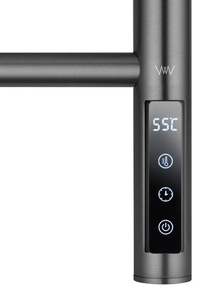 Полотенцесушитель электрический WONZON & WOGHAND BONN, Темный графит (WW-AL409-GM)