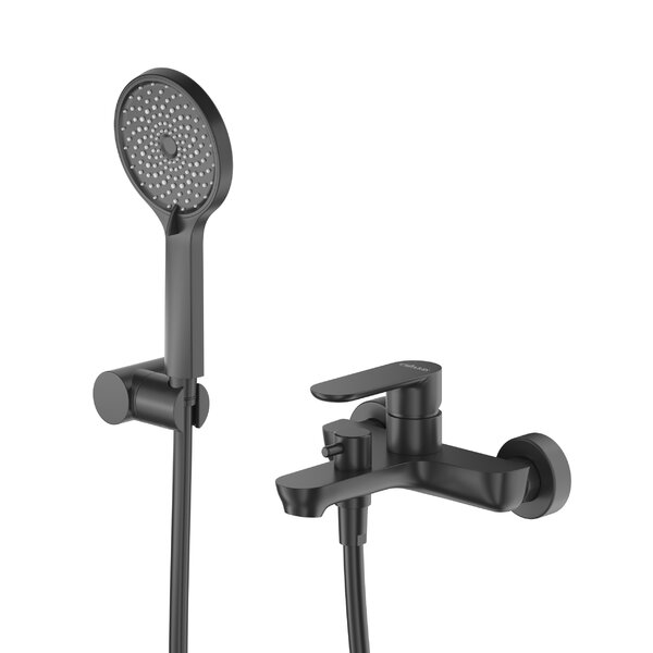 Смеситель для ванны и душа CEZARES STYLUS-VD-NOP, цвет Черный матовый