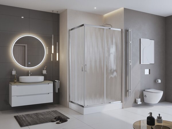 Душевой уголок BelBagno UNO-195-AH-2-120/90-CH-CR