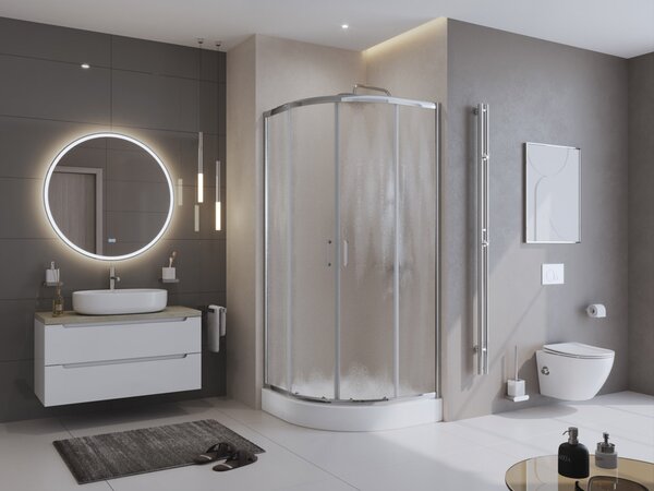 Душевой уголок BelBagno UNO-195-R-2-100-CH-CR