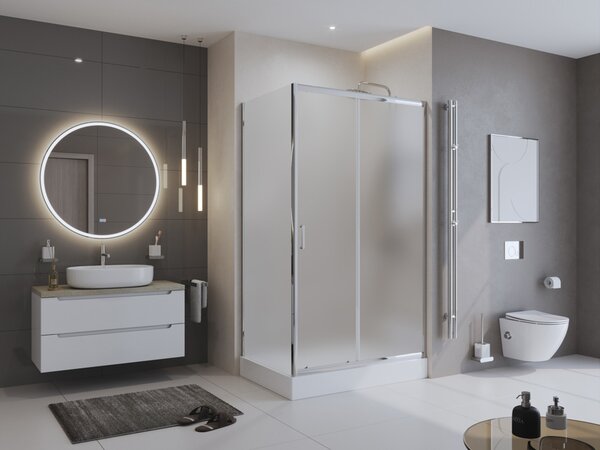 Душевой уголок BelBagno UNO-195-AH-1-120/90-P-Cr