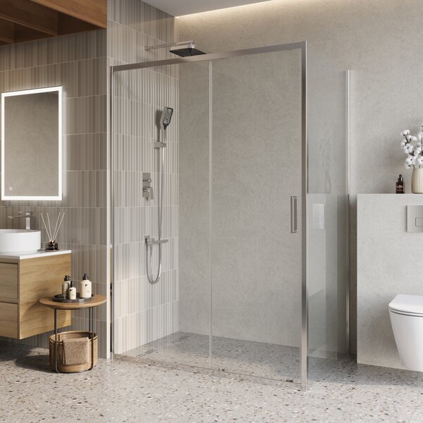 Душевой уголок BelBagno LUCE-AH-1-140/90-C-Cr