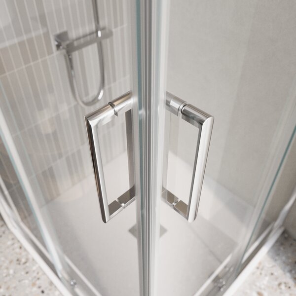 Душевой уголок BelBagno LUCE-AH-2-100/80-C-Cr