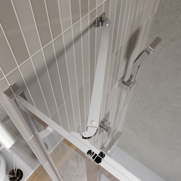 Душевой уголок BelBagno LUCE-AH-22-110/105-C-Cr