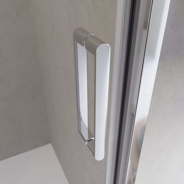 Душевая дверь BelBagno LUCE-BF-1-150-C-Cr, стекло прозрачное, регулировка 148,5-151,5 см