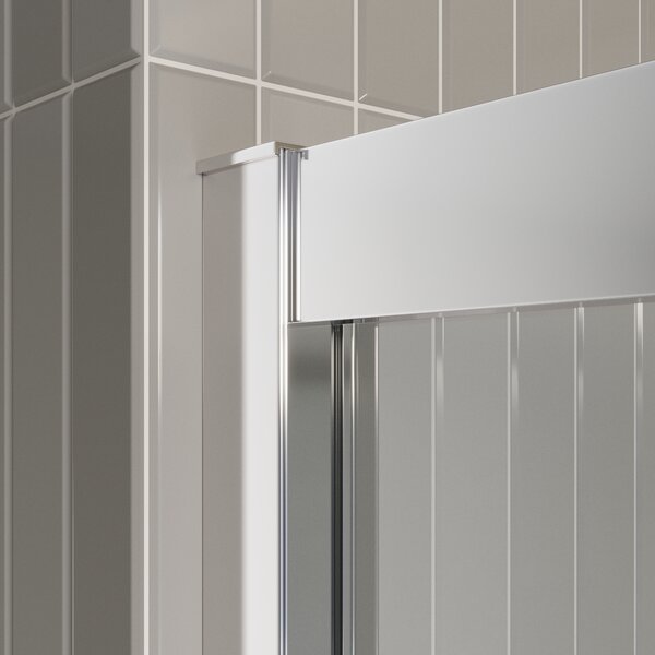 Душевая дверь BelBagno LUCE-BF-2-140-C-Cr, стекло прозрачное, регулировка 138,5-141,5 см