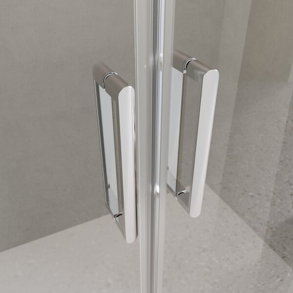 Душевая дверь BelBagno LUCE-BF-2-160-C-Cr, стекло прозрачное, регулировка 158,5-161,5 см