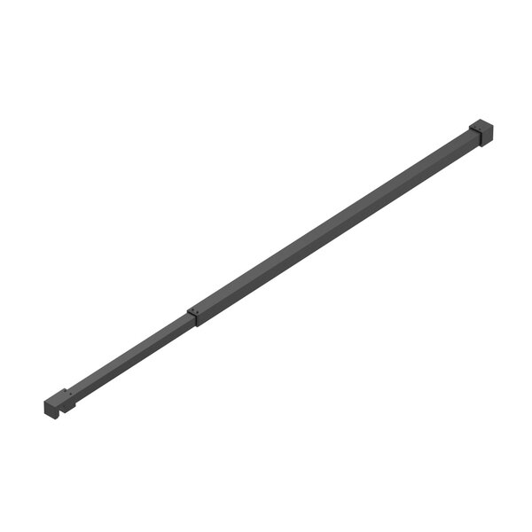 Душевая перегородка BelBagno KRAFT-L-1-100-C-NERO