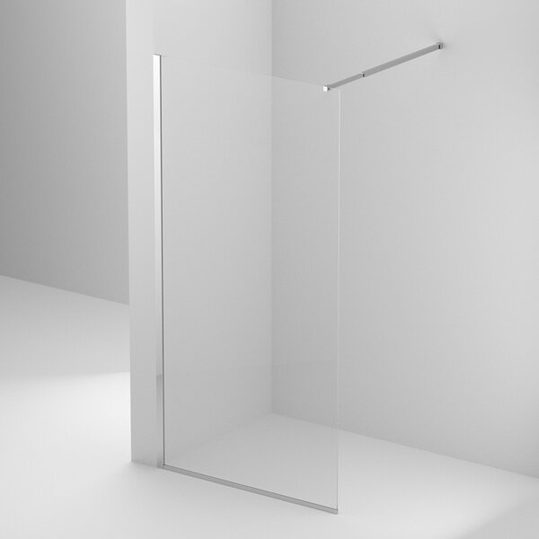 Душевая перегородка BelBagno KRAFT-L-1-80-C-Cr