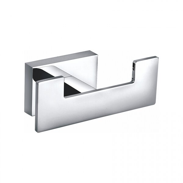 Двойной крючок для ванной WONZON & WOGHAND FLAT, Хром (WW-9725)