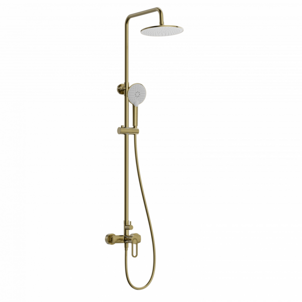 Душевая система WONZON & WOGHAND, Брашированное золото (WW-B2166-A-BG)