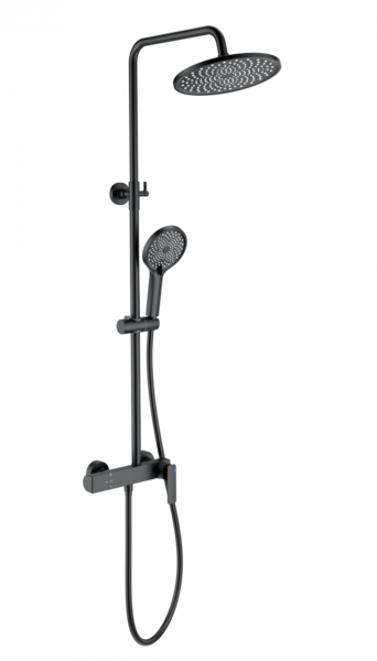 Душевая система WONZON & WOGHAND, Черный матовый (WW-B3517-MB)