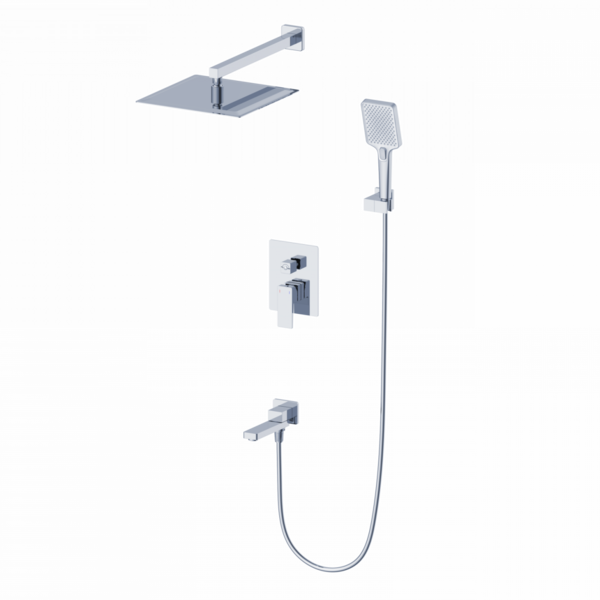 Душевая система встраиваемая WONZON & WOGHAND CUBE 2.0, Хром (WW-88087068-CR)