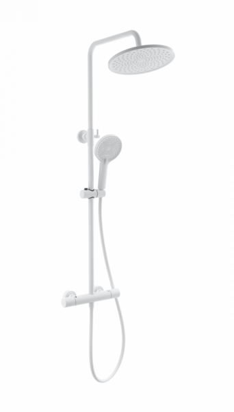 Душевая система с термостатом WONZON & WOGHAND INN 1, Белый матовый (WW-B3013-T1-MW)