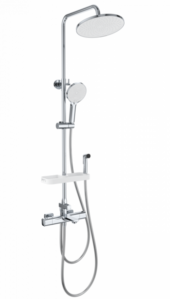 Душевая система с термостатом WONZON & WOGHAND SOLID, Хром (WW-C3011-A1-CR)