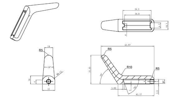 Крючок для ванной WONZON & WOGHAND, Хром (WW-V4301-CR)