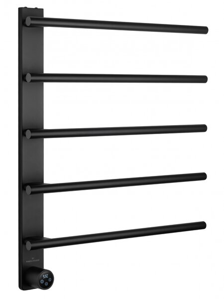 Полотенцесушитель электрический WONZON & WOGHAND N?RNBERG, Черный матовый (WW-AL345-MB)