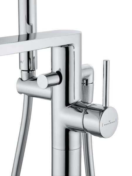 Смеситель для ванны напольного монтажа WONZON & WOGHAND STICK, Хром (WW-88649901-CR)