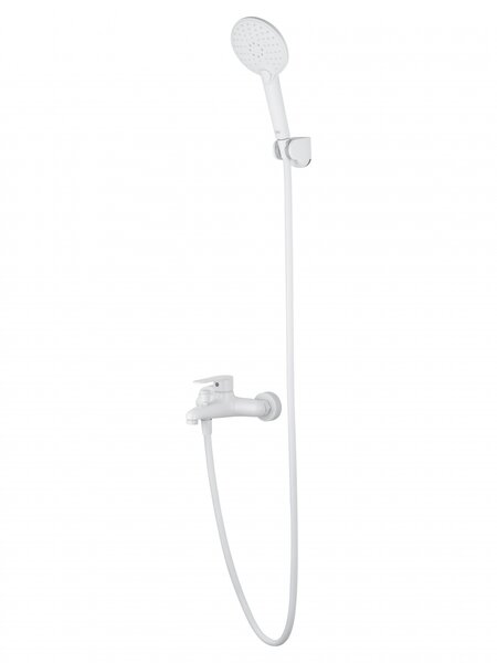 Смеситель для ванны с душем WONZON & WOGHAND ALFA, Белый матовый (WW-AE3204-MW)