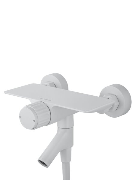 Смеситель для ванны с душем WONZON & WOGHAND CLICK, Белый матовый (WW-FE05L221-MW)