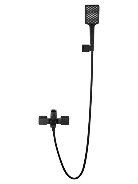 Смеситель для ванны с душем WONZON & WOGHAND FLEX, Черный матовый (WW-88037072-MB)