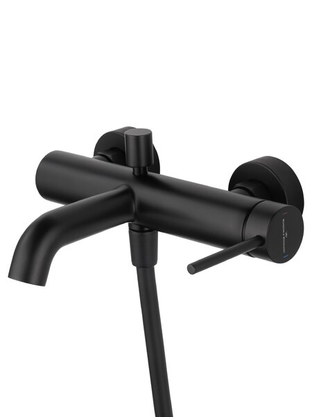 Смеситель для ванны с душем WONZON & WOGHAND STICK, Черный матовый (WW-88639017-MB)