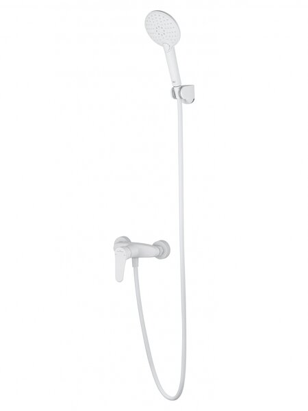 Смеситель для душа WONZON & WOGHAND ALFA, Белый матовый (WW-AE3102-MW)