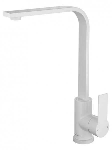 Смеситель для кухни WONZON & WOGHAND, Белый матовый (WW-AE4550-MW)